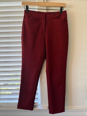 Halogen Burgundy Skinny Ponte Pants